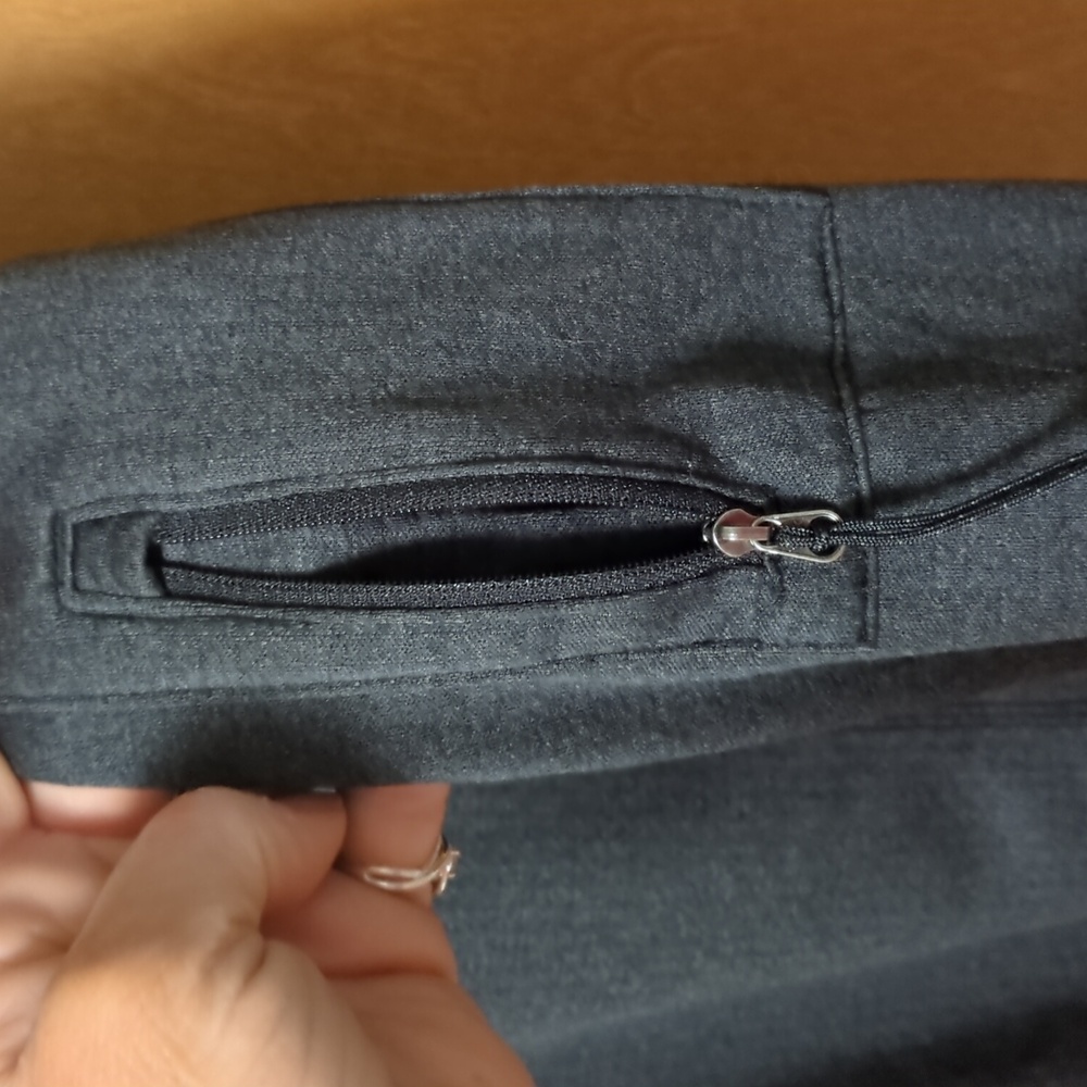 Columbia Park View 1/2 Zip Grid Fleece Jacket Omni-Wick Gray Thumbholes - Picture 8 of 14